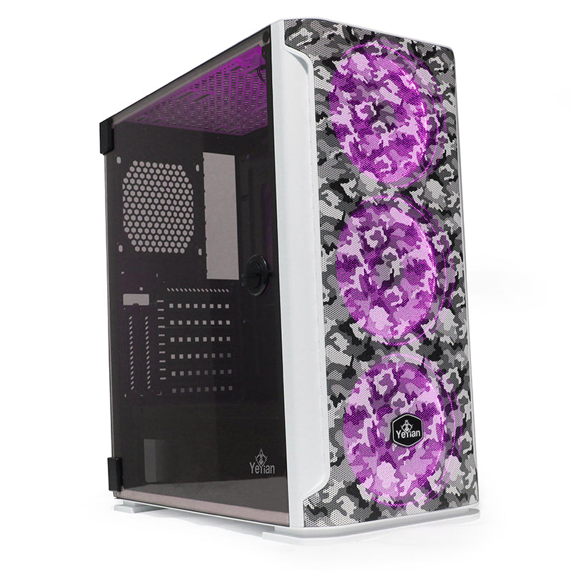 GABINETE  HOLLOW 2500 ATX,C/T 3VEN ARGB/MESH/ Yeyian YGH-49704 - Vista 2