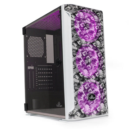 GABINETE  HOLLOW 2500 ATX,C/T 3VEN ARGB/MESH/ Yeyian YGH-49704 - Vista 2
