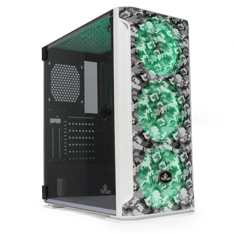 GABINETE  HOLLOW 2500 ATX,C/T 3VEN ARGB/MESH/ Yeyian YGH-49704 - Vista 9