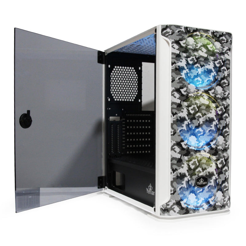 GABINETE  HOLLOW 2500 ATX,C/T 3VEN ARGB/MESH/ Yeyian YGH-49704 - Vista 10