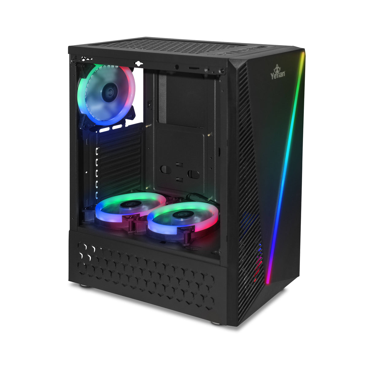 Gabinete Gaming Yeyian YCH-LAR01BK - Vista 2