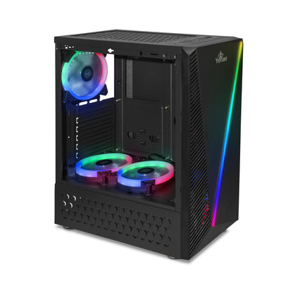 Gabinete Gaming Yeyian YCH-LAR01BK - Vista 2