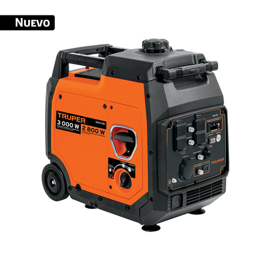 Generador silencioso inverter 3.5 kW, 224cc,enc. electrónico