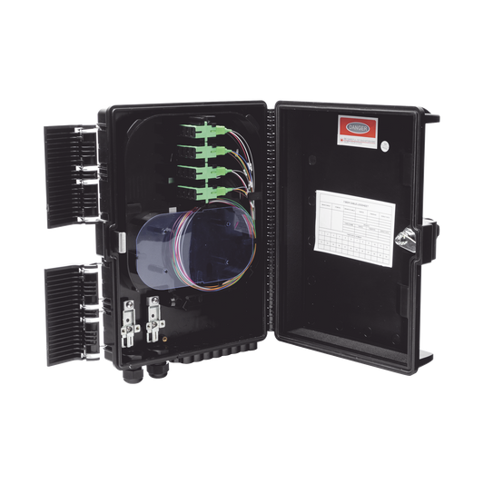 Cierre de Empalme para 24 Fusiones de Fibra �ptica, Interior/Exterior, con 16 Acopladores SC/APC y Splitter 1x16 SC/APC Incluido, IP65
