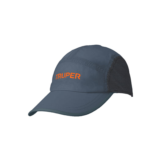 Gorra color gris, 100% poliéster, Truper