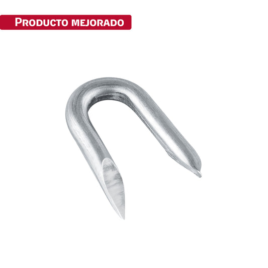 Caja con 10 kg de grapas 1' galvanizadas p/alambre de púas