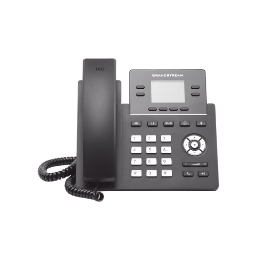 Teléfono IP Grado Operador, 4 líneas SIP, pantalla a color 2.4", PoE, codec Opus, IPV4/IPV6 con gestión en la nube GDMS