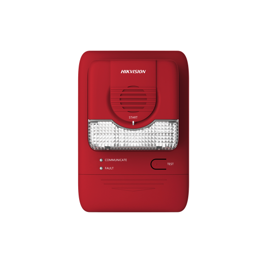 (HikFire) Alarma de Sonido y Luz / Comunicación LoRa / Alarma ≥ 85 dB / Instalación en Pared