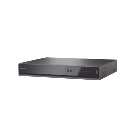 NVR 4K (8 Megapixel)  32 Canales IP / 16 Puertos PoE+ / H.265 / ONVIF / NDAA / Soporta 40 TB (No Incluido) / Audio y Alarmas I/O / Soporta IA Serie 35 / Honeywell Security