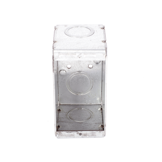 Caja (Chalupa) Multigang de 1 Gang/ Profundidad de 2-1/2 Pulgadas (6.35 cm)/ 8 TKO (1/2 y 3/4).
