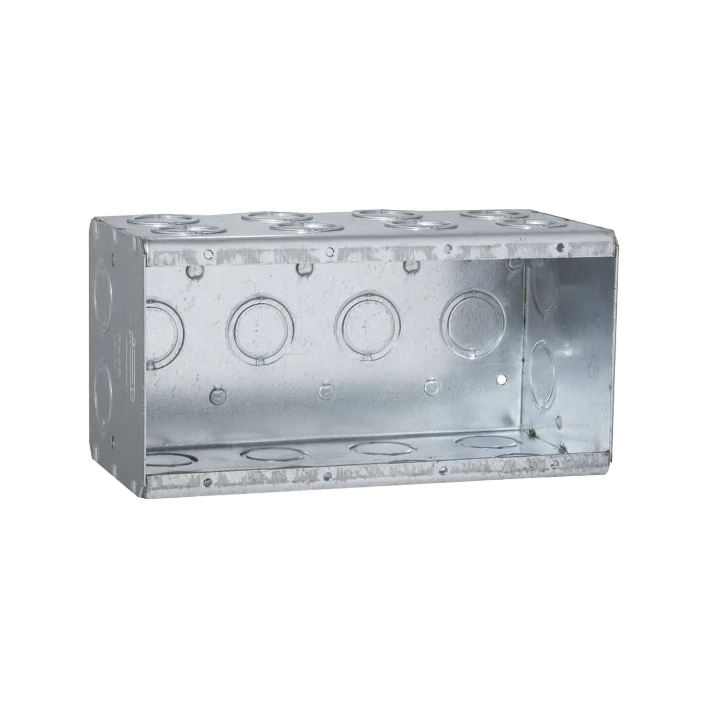 Caja Multigang de 4 Gangs/ Profundidad de 3-1/2 Pulgadas (8.89 cm)/ 24 Entradas de 1/2 - 3/4 Pulgadas (1.27 - 1.91 cm)