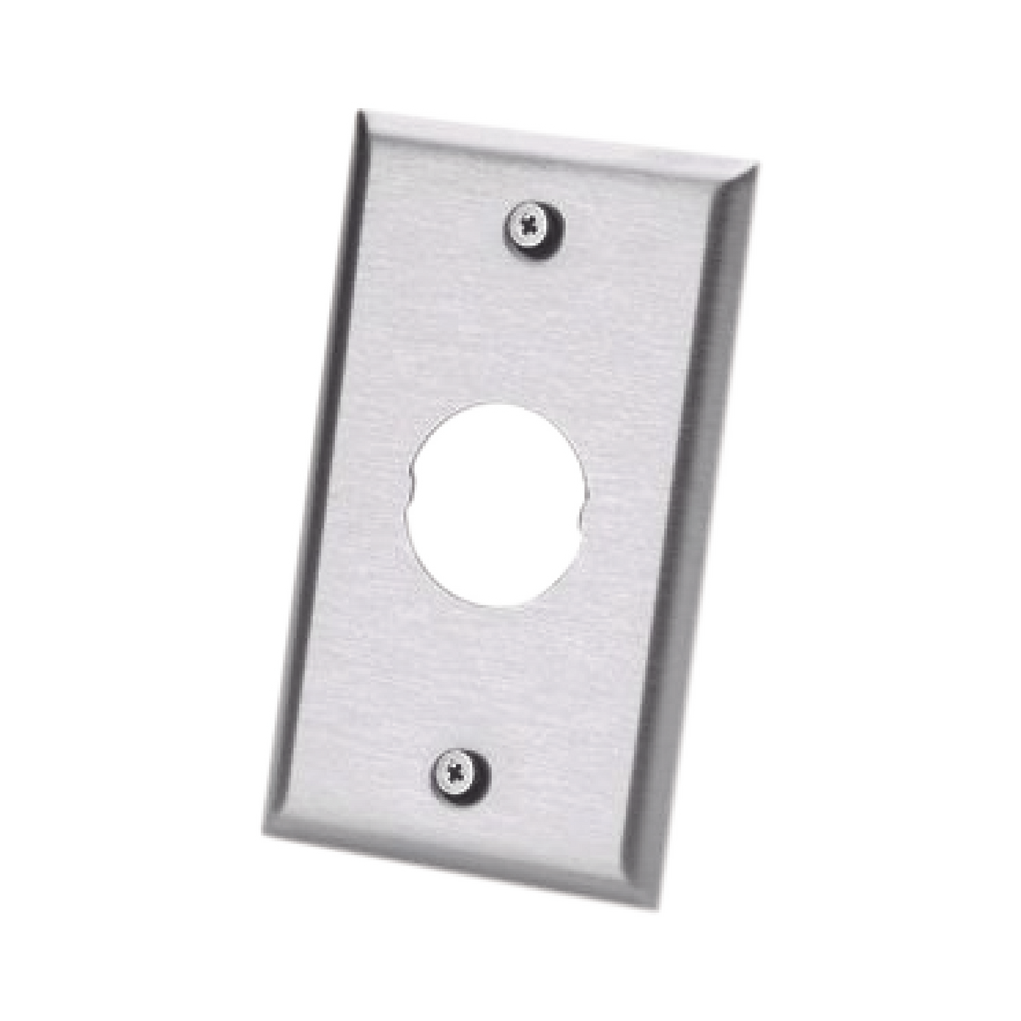 Placa de Pared IndustrialNet?, Para 1 Conector Industrial, de Acero Inoxidable
