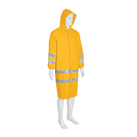 Gabardina impermeable doble capa con reflejante, M, Truper