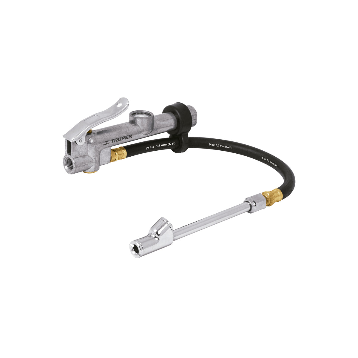 Inflador calibrador, cabeza doble, prof. 1/4' NPT, TRUPER