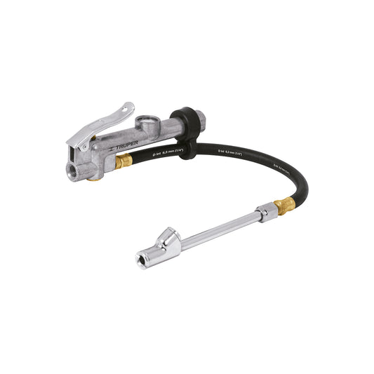 Inflador calibrador, cabeza doble, prof. 1/4' NPT, TRUPER