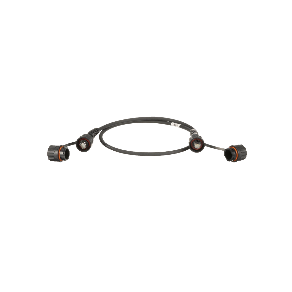 Patch Cord Cat6A IndustrialNet, Blindado S/FTP, Con Plug Industrial y Tapa en Cada Extremo, 3 Metros (9.84 Pies)