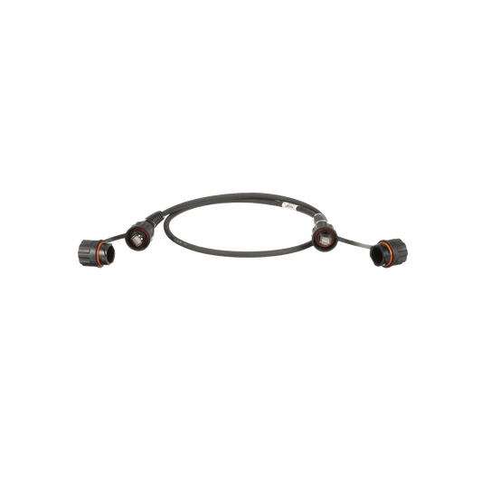 Patch Cord Cat6A IndustrialNet, Blindado S/FTP, Con Plug Industrial y Tapa en Cada Extremo, 3 Metros (9.84 Pies)
