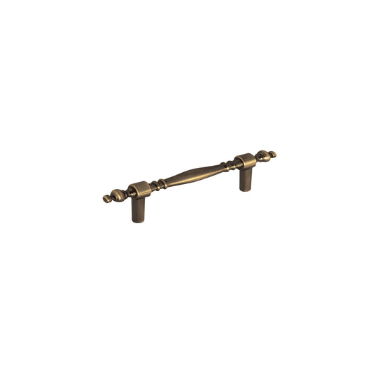 Jaladera metálica de 76 mm estilo 'Colonial', latón antiguo