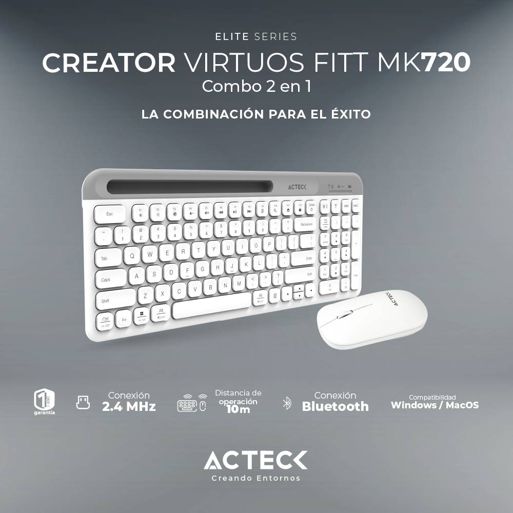 Kit teclado y mouse ACTECK MK720 - Vista 2