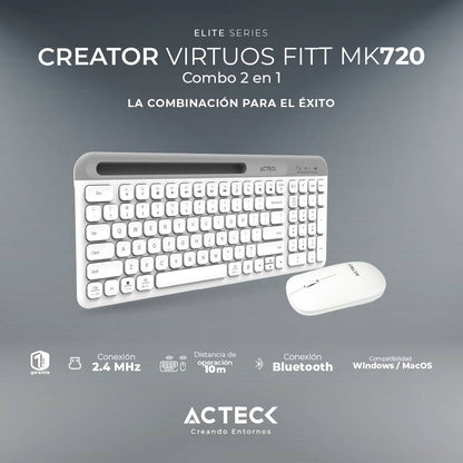 Kit teclado y mouse ACTECK MK720 - Vista 2