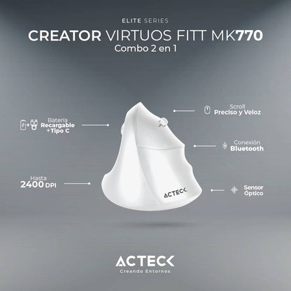 Kit Teclado y Mouse ACTECK MK770 - Vista 3