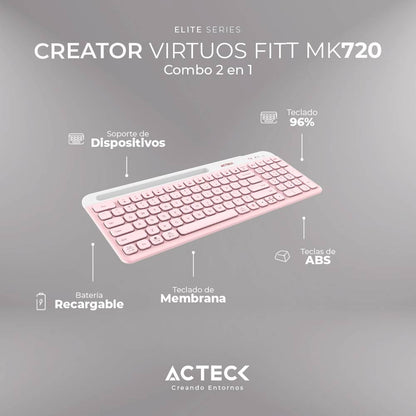 Kit teclado y mouse ACTECK MK720 - Vista 4