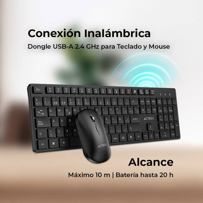 Kits para Teclado y Mouse ACTECK CREATOR VANTAGE  AERO MK555 - Vista 3