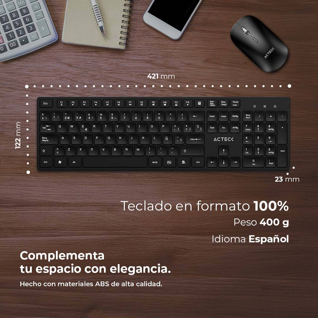 Kits para Teclado y Mouse ACTECK CREATOR VANTAGE  AERO MK555 - Vista 4
