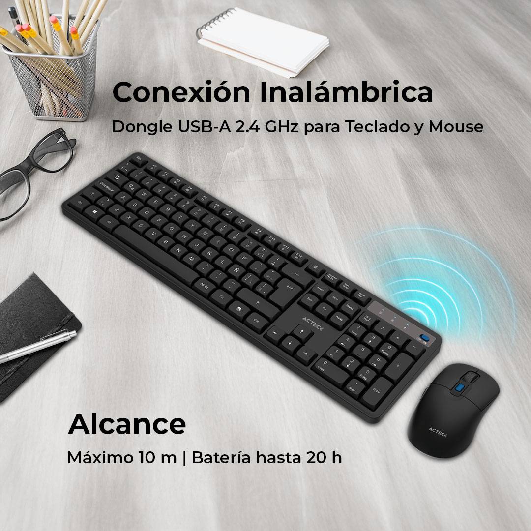 Kits para Teclado y Mouse ACTECK CREATOR SILENT PRO M474 - Vista 3
