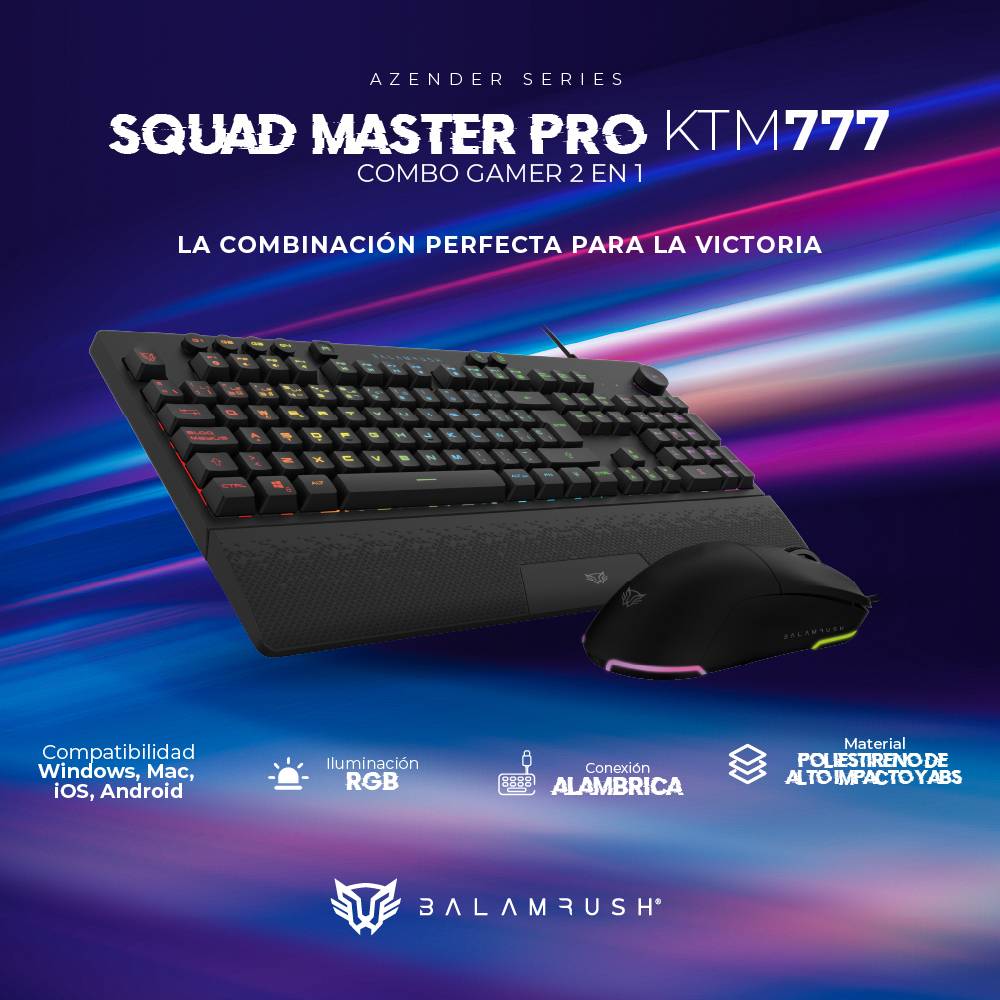Kit teclado y mouse Balam Rush KTM777 - Vista 2