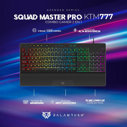 Kit teclado y mouse Balam Rush KTM777 - Vista 3