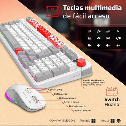 Kits para Teclado y Mouse Balam Rush KG525 - Vista 4