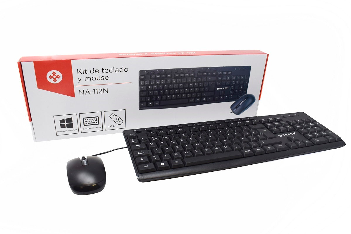 Kit de Teclado y Mouse Naceb Technology NA-112N - Vista 2