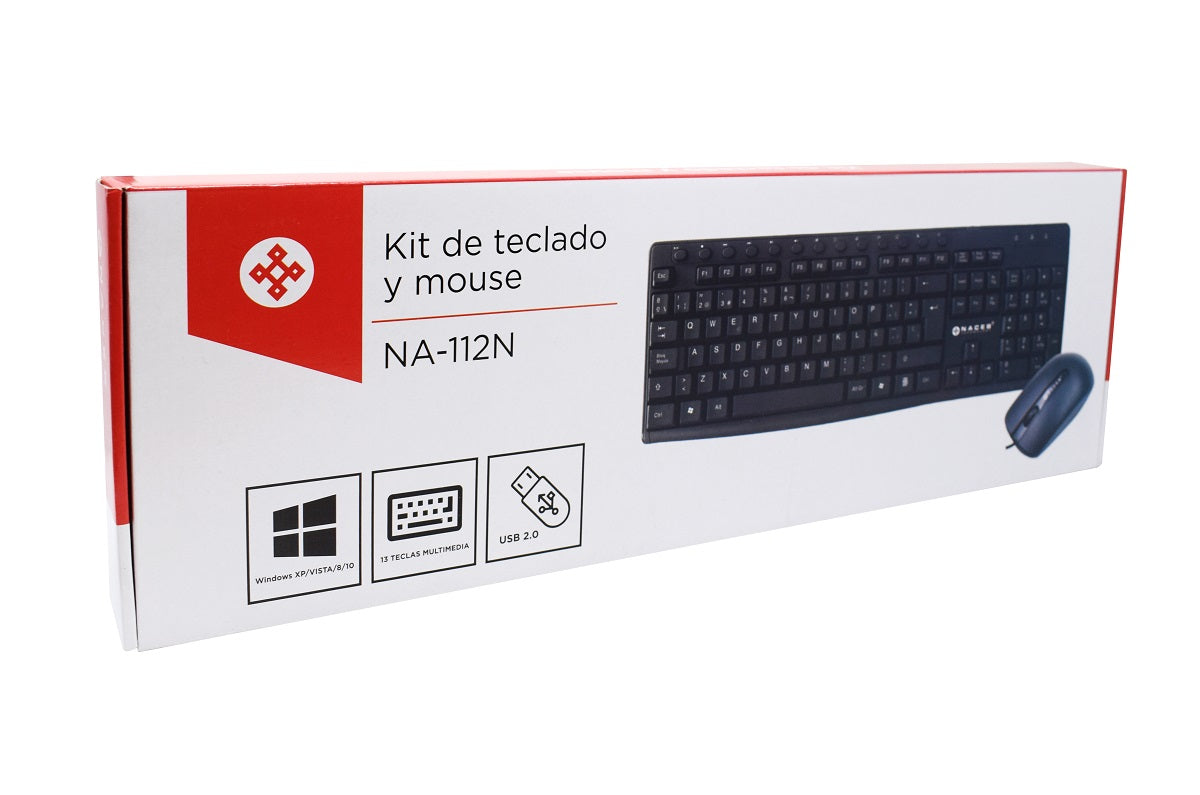 Kit de Teclado y Mouse Naceb Technology NA-112N - Vista 4