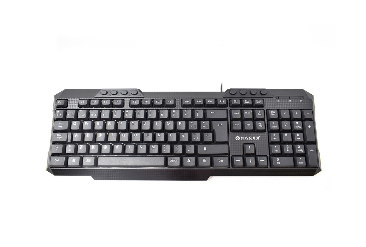 Kit de Teclado y Mouse Naceb Technology NA-618N - Vista 2
