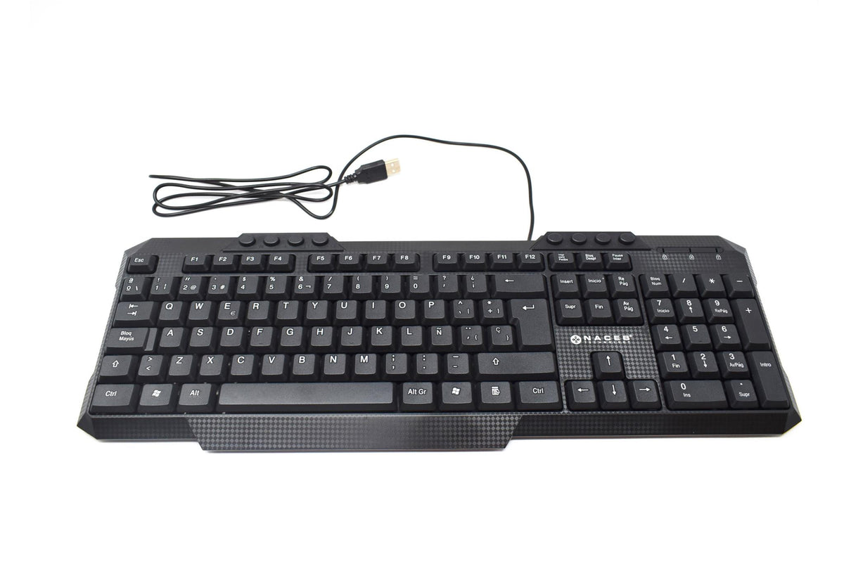 Kit de Teclado y Mouse Naceb Technology NA-618N - Vista 3