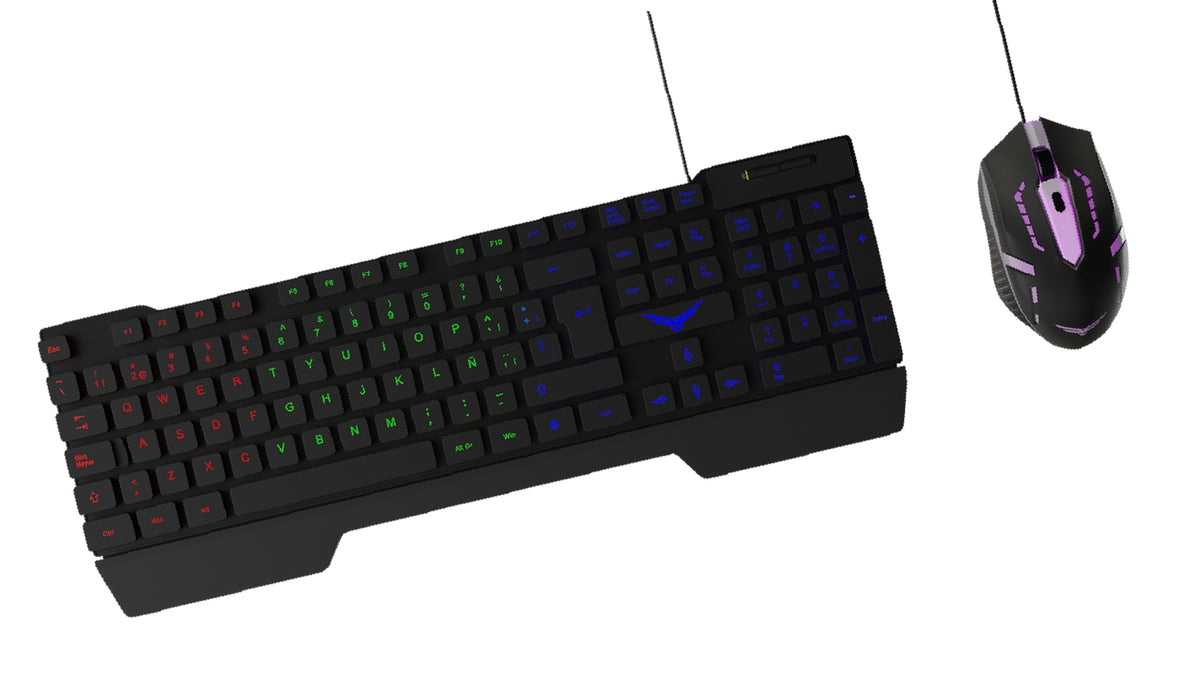 Kit Teclado y Mouse Gamer Naceb Technology Fallen - Vista 2