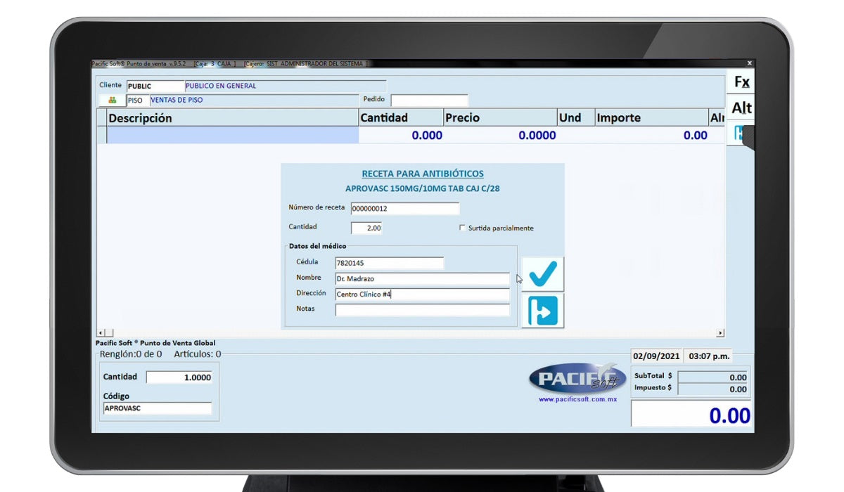Punto de Venta para Farmacias PACIFIC SOFT PSF030 - Vista 3