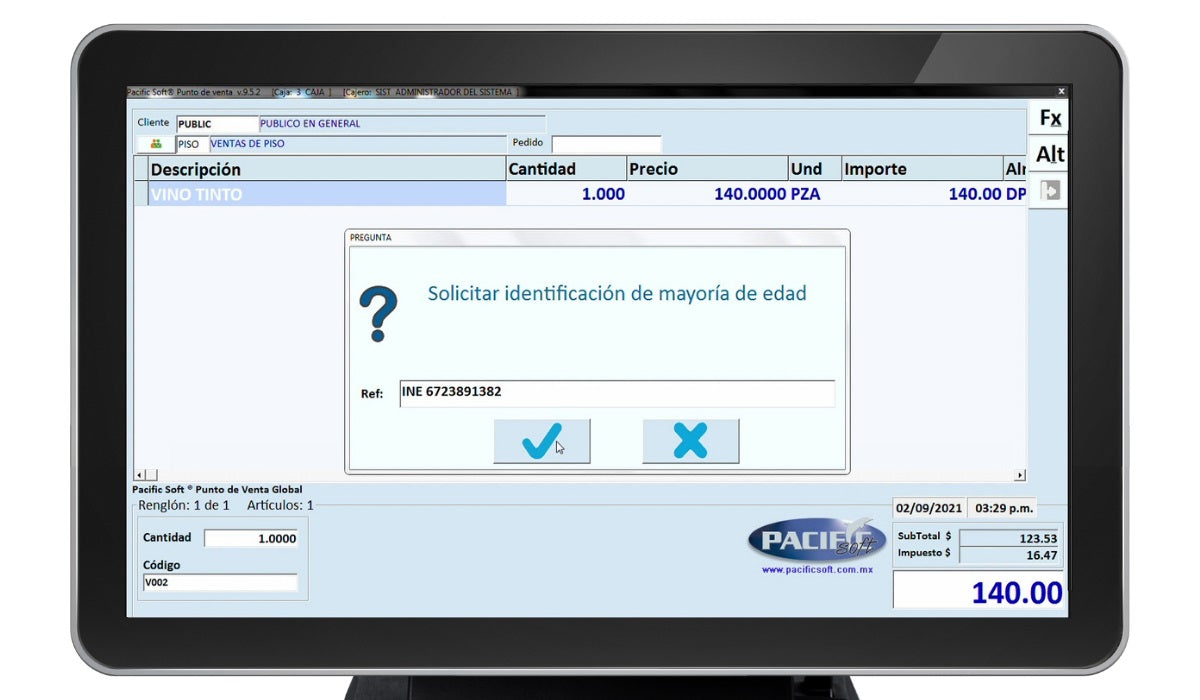 Punto de venta para Restaurantes PACIFIC SOFT KITPSF060 - Vista 4