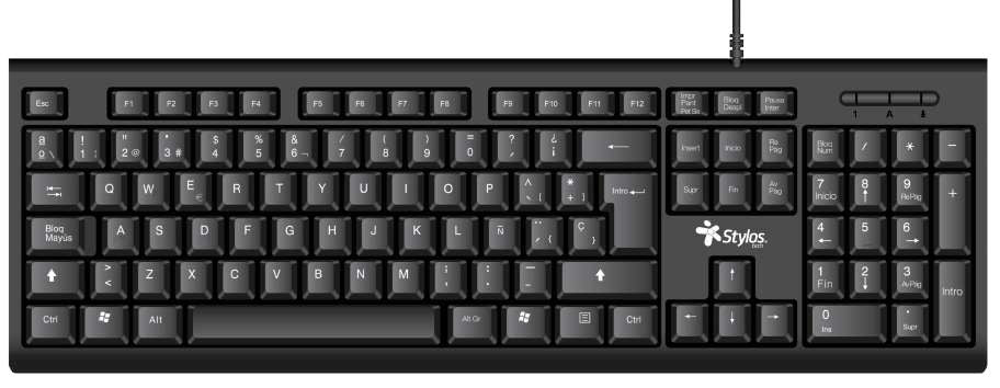 Kit de Teclado y Mouse  Stylos STPKTM4B - Vista 4