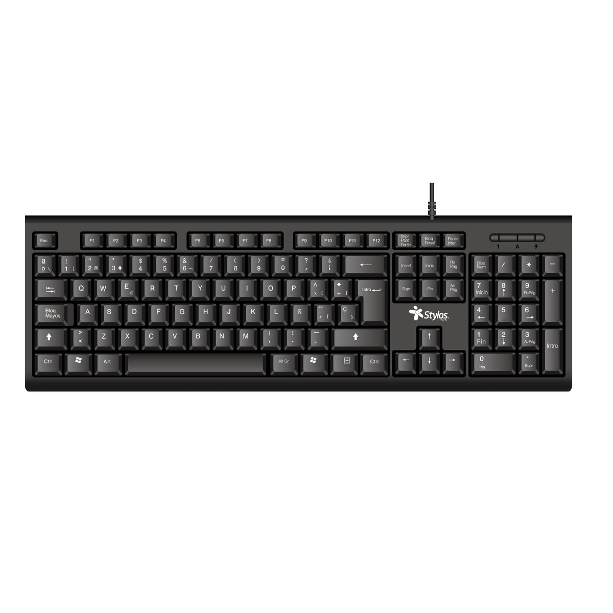Kit de Teclado y Mouse  Stylos STPKTM4B - Vista 2