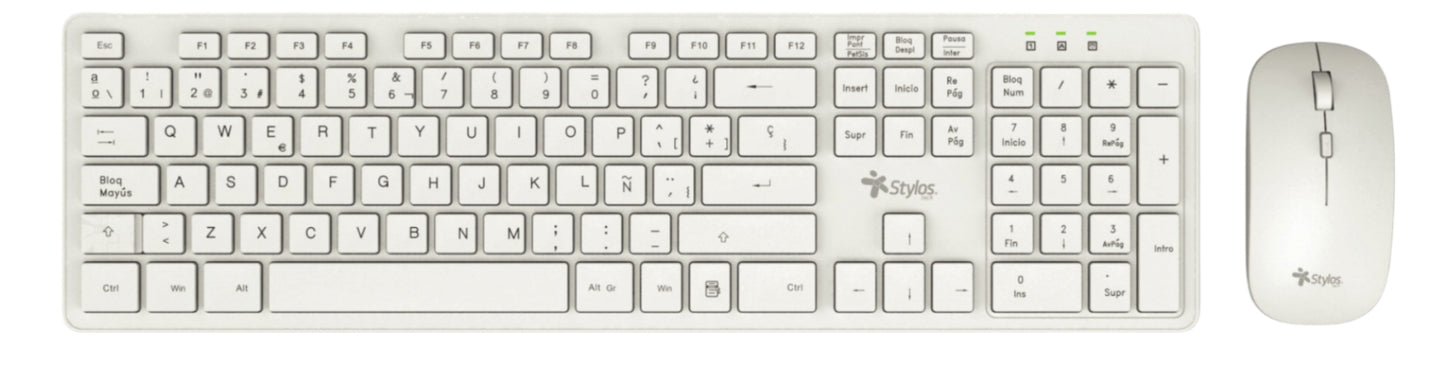 Kits para Teclado y Mouse Stylos STPKTM5W - Vista 4