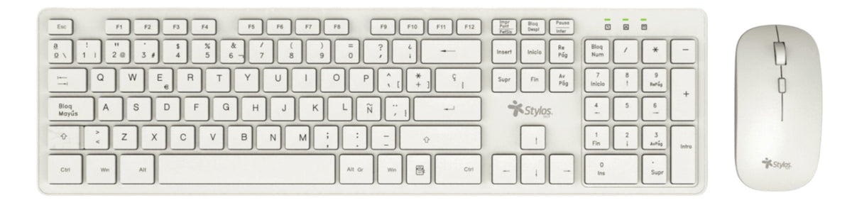 Kits para Teclado y Mouse Stylos STPKTM5W - Vista 4