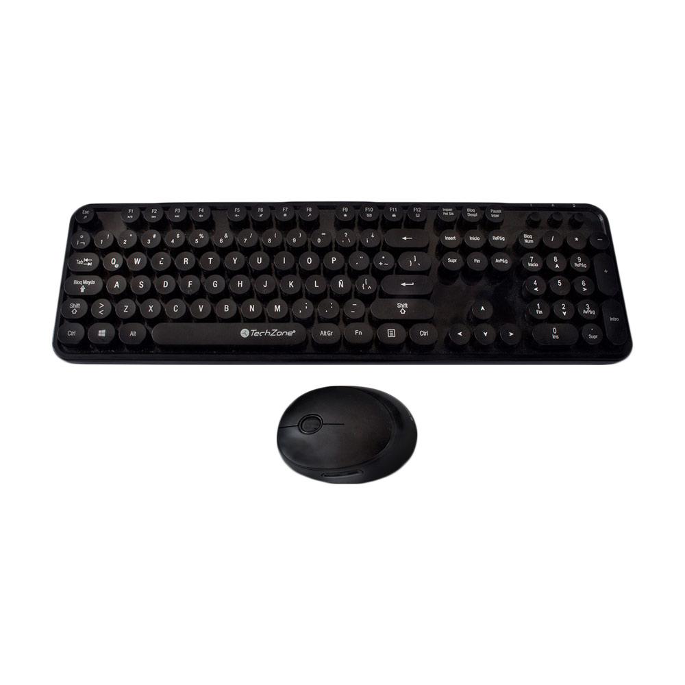 Teclado y Mouse Óptico Inalámbrico TECHZONE TZ19COMB01-INA - Vista 3