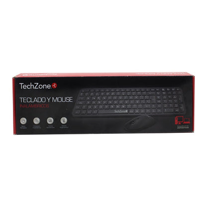 Kit Teclado y Mouse Inalámbrico TECHZONE TZCOMBINA05 - Vista 3
