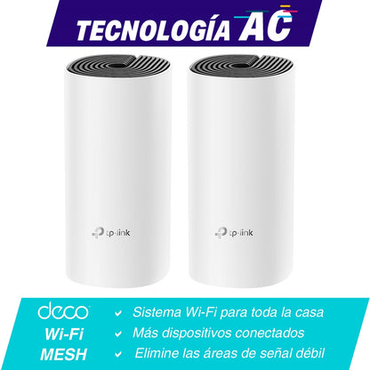 Kit Sistema Wifi  TP-LINK Deco M4(2-Pack) - Vista 2