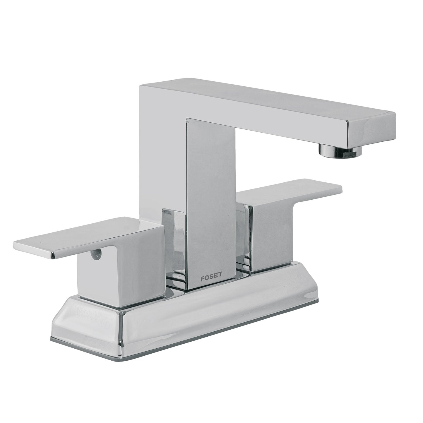Mezcladora para lavabo 4', cromo, FOSET KUBO