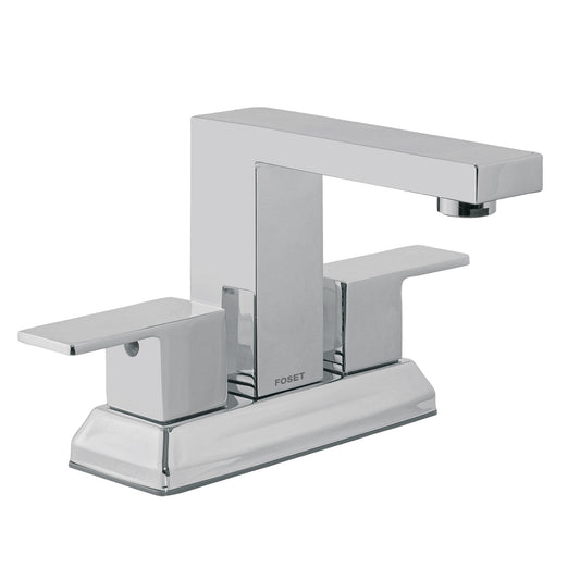 Mezcladora para lavabo 4', cromo, FOSET KUBO