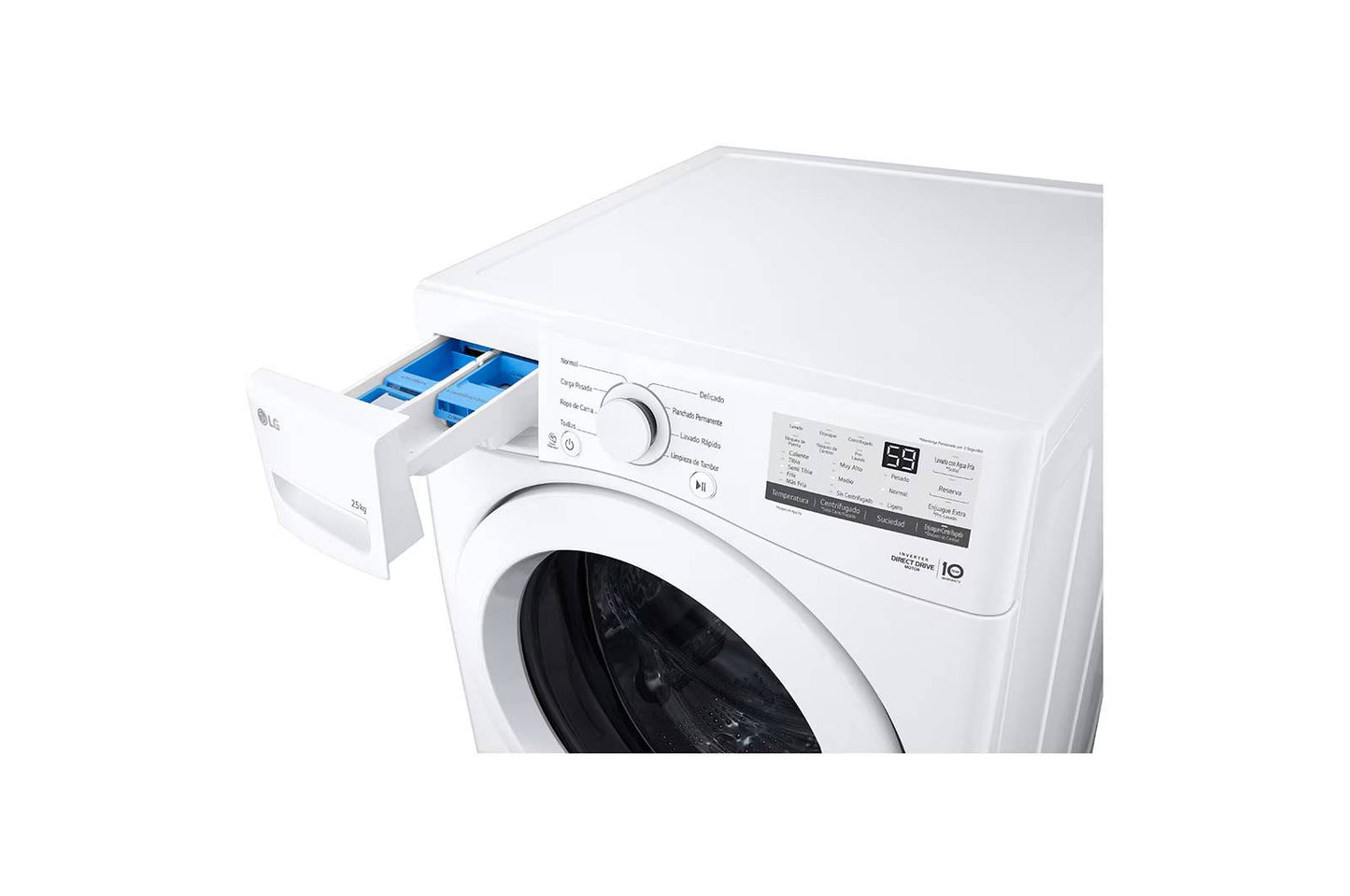 Lavadora LG WM25WV2S6W - Vista 4