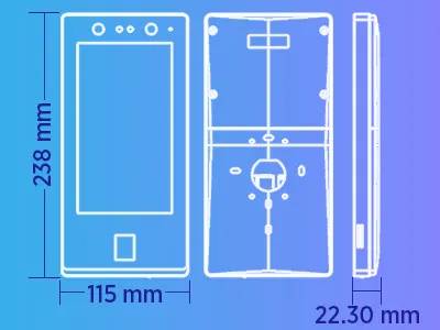 Control de Acceso ZK TECO SENSEFACE 7A - Vista 3